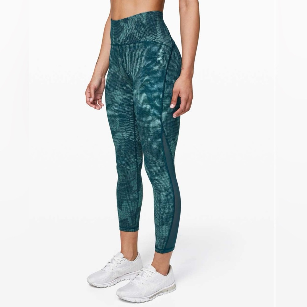 Women's Teal Patterned Leggings
